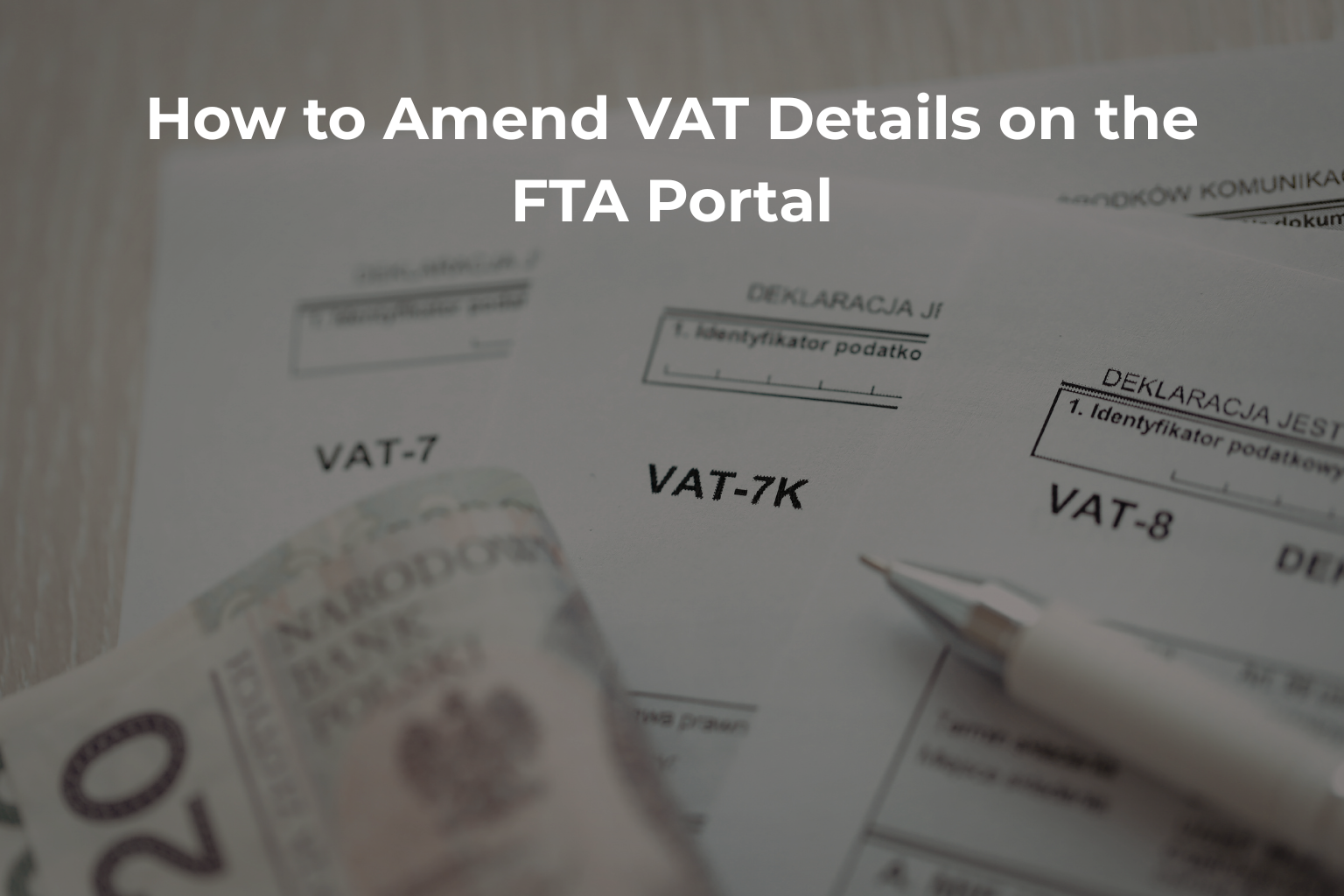 how to amend vat