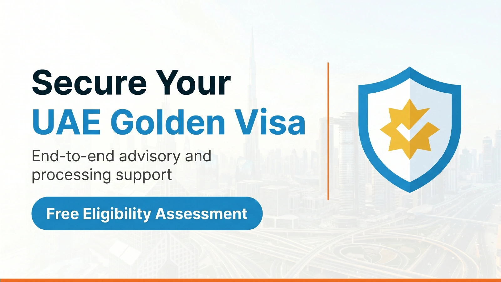 Get your UAE Golden Visa with ThinkBizPro — free eligibility assessment and end-to-end processing support